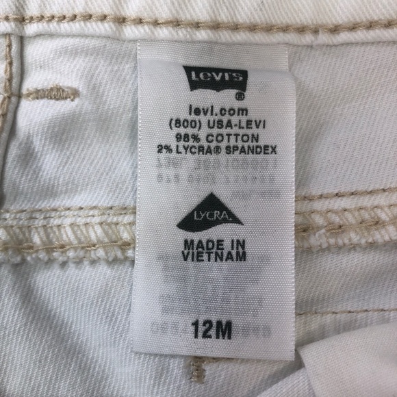 Levi’s 545 White 4” Shorts 12M - Picture 4 of 11